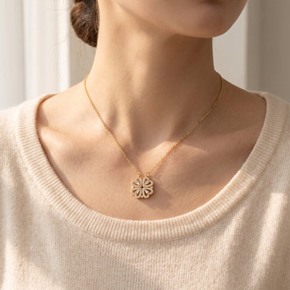 Collar Trébol de Corazones Transformable