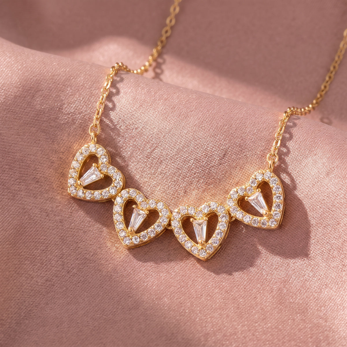 Collar Trébol de Corazones Transformable