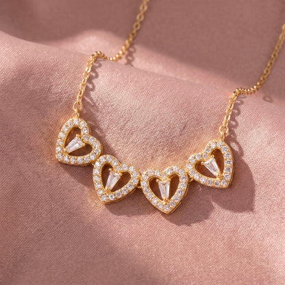 Collar Trébol de Corazones Transformable